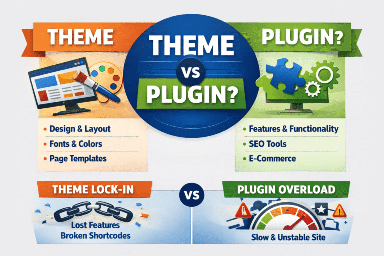 WordPress Theme vs Plugin: What’s the Difference and Which One Should You Use?