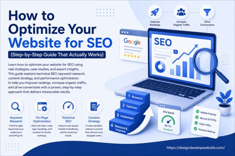 how to optimize website for seo step by step process diagram